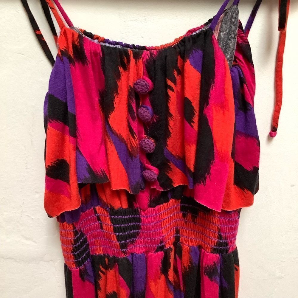 T-BAGS PRINT DRESS NWOT 7/8 - Picture 7 of 8